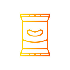 cheese curls gradient icon