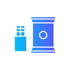 snacking gradient icon