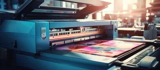 close up of a copier for scanning printed documents