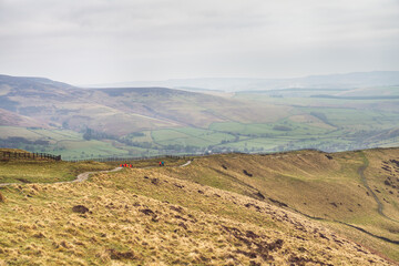 The Great Ridge landscape of Mam Tor hill. Peak District. United Kingdom - 782464038