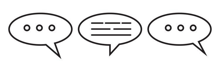 chat icon vector from miscellaneous collection. Thin line chat outline icon vector illustration. Outline, thin line chat icon for website design and mobile, app development 