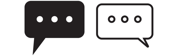 Chat icon vector. Chat vector icon. Speech bubble.