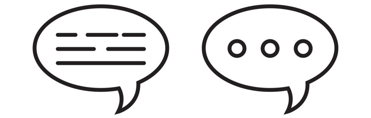 Chat icon vector. Chat vector icon. Speech bubble.