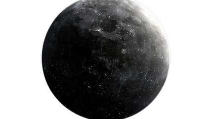 Stunning Digital Illustration of Moon in Space