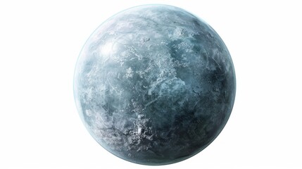 Exquisite Digital Rendering of Gas Giant Planet with Moon in Orbit