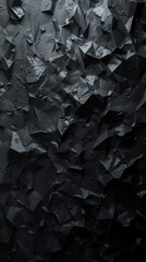 High-resolution image featuring a dark 3d geometric pattern with angular shapes