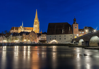 Regensburg in der blauen Sunde