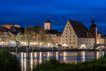 Regensburg in der blauen Sunde