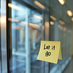 Inspirational & Positive Message on Sticky Note Post-It. Generative AI.