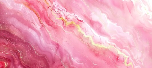 Pink background texture pattern marble gold watercolor abstract wallpaper light - obrazy, fototapety, plakaty