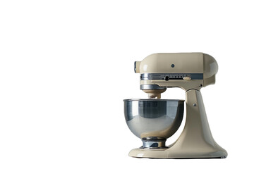 Classic Cream Kitchen Stand Mixer Isolated
