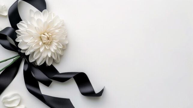 Chrysanthemum flower with copyspace