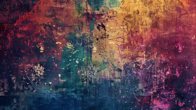 Grunge abstract colorful texture background