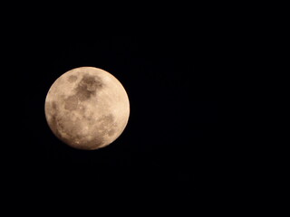 Foto de la luna de cerca