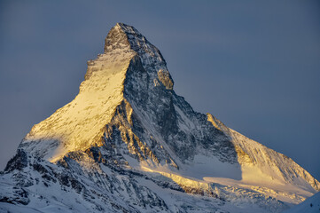 Matterhorn at sunrise from Zermatt, Switzerland
