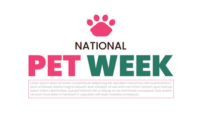 National Pet Week world paw of the month of week.