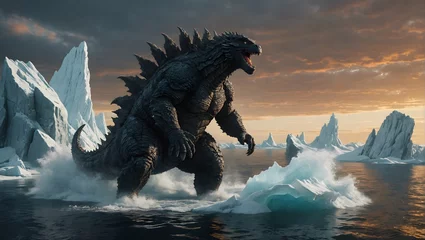 Foto op Canvas Godzilla in the arctic ocean © Noah