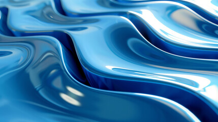 Blue satin waves texture pattern. Ideal silky surface backdrop, premium branding and design.