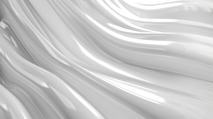 Obraz na płótnie Canvas Silver satin waves texture pattern. Ideal silky surface backdrop, premium branding and design.