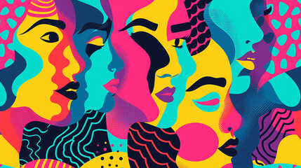 rosto feminino mulher arte psicodélico