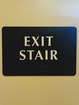 Exit Stair Sign