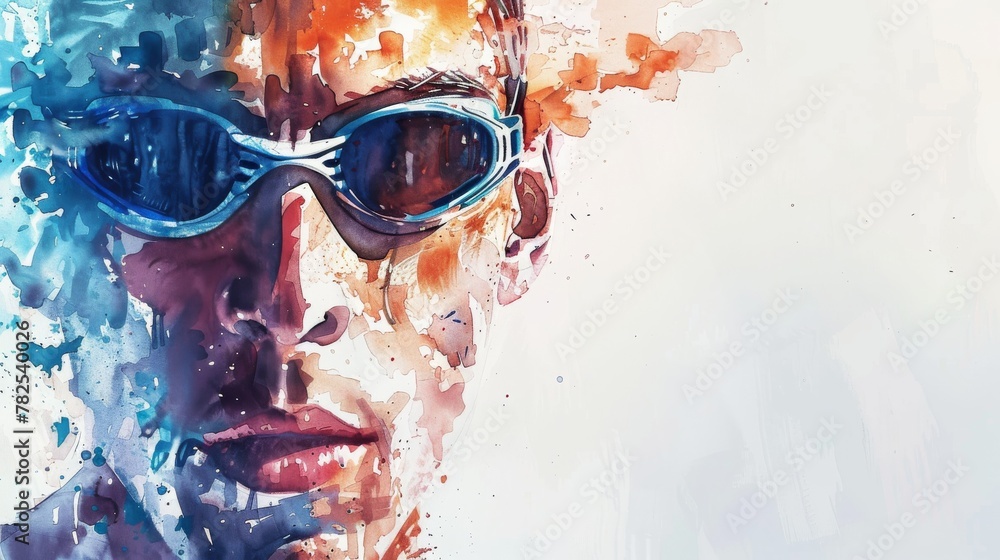 Aufkleber The image displays a soft transition of paint smears, creating a fluid gradient effect in pastel tones