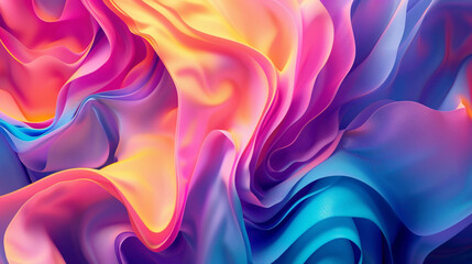 Dynamic motions of vibrant colors blend seamlessly, resulting in a visually striking gradient composition.
