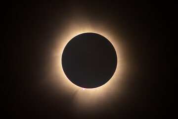 Solar eclipse 2024 Totality - obrazy, fototapety, plakaty