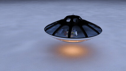 UFO　3DCGレンダリング
