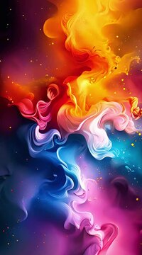 background of colorful smoke texture - ai generated