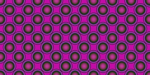 A repeating pattern of purple circles with a gradient from light to dark purple.