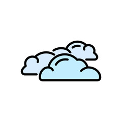 cloud cartoon icon, isolated background