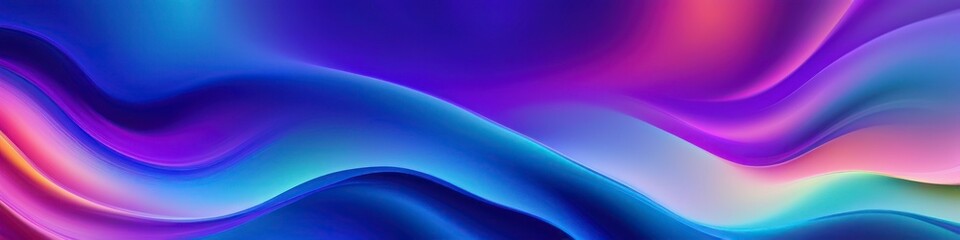 Obraz premium Bright abstract background gradient waves with holographic effect. Background for social media banner, website and for your design, space for text. 