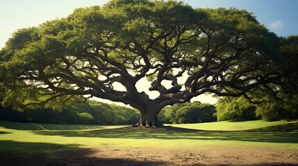 a large tree with unique and beautiful branches