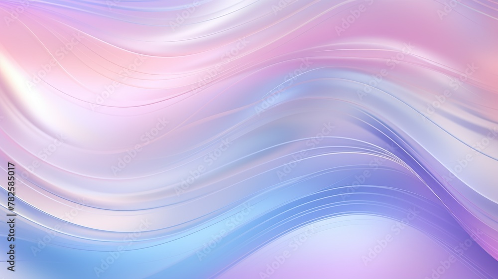 Canvas Prints an image showcasing a blend of blue and pink hues in a fluid wave pattern, giving a cool and calm fe