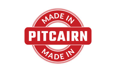 Made In Pitcairn Rubber Stamp