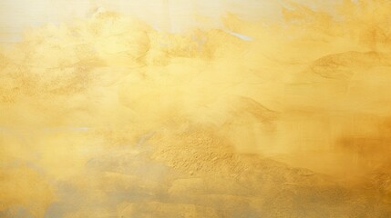 This image features a close-up view of a textured surface covered in gold leaf, with a rich, tangible quality