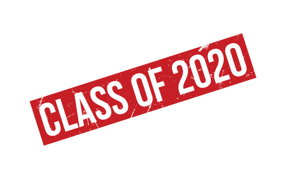 Class of 2020 Rubber Stamp Seal Vector