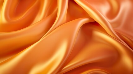 Smooth flowing waves in a golden color, this image exudes a sense of richness and luxury in a silky...