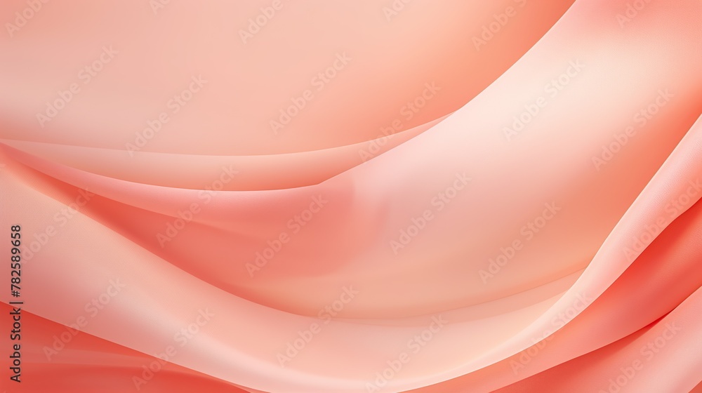 Canvas Prints this artistic image shows gentle fabric-like folds transitioning from a soft coral to a delicate pin