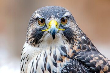 Obraz premium Closeup Portrait of Northern goshawk bird