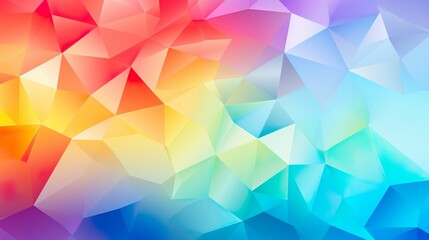 Fototapeta premium A vibrant abstract background featuring a mosaic of geometric shapes in a rainbow of colors Represents creativity and diversity
