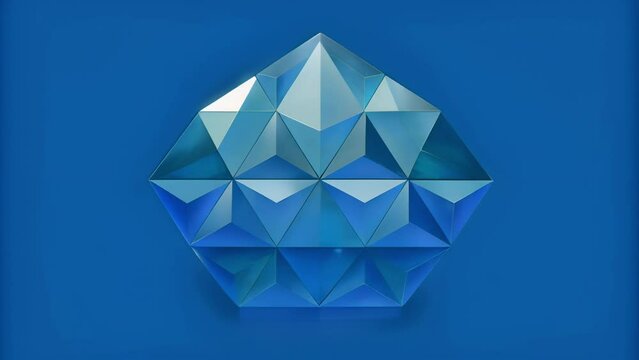 A mosaic of triangular shapes symbolizing the interconnectivity and interdependence of different concepts and pieces of knowledge in the AIs