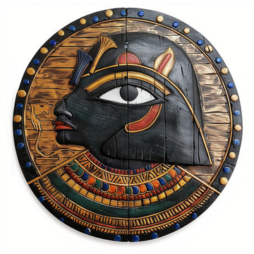 Eye of Horus Ancient Egyptian Shield Illustration
