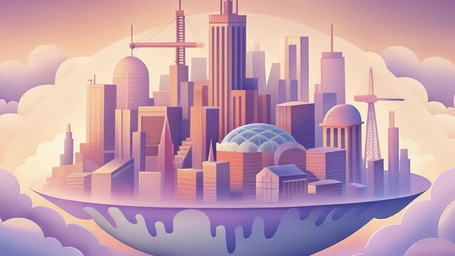 Imagine a bustling city with each building representing a different aspect of the AGIs mind. As it moves through this city new buildings are
