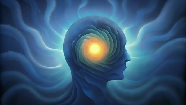 A pulsating vortex of light expanding and contracting with the ebb and flow of thought processes within an AGIs mind.