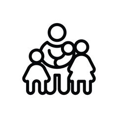 sigle mother outline icon pixel perfect vector design good for website and mobile app