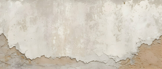 Seamless texture of cement wall. Dirty grunge beige and white background with copy space