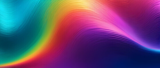 Multicolored Colorful gradient background. Bright Neon colors texture. Metallic abstract background. Vibrant metal effect foil. Multicolor backdrop design