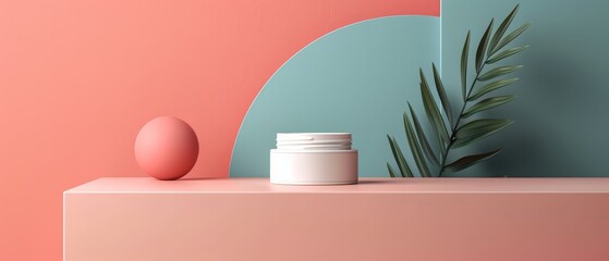 A minimalist representation of one cosmetic product